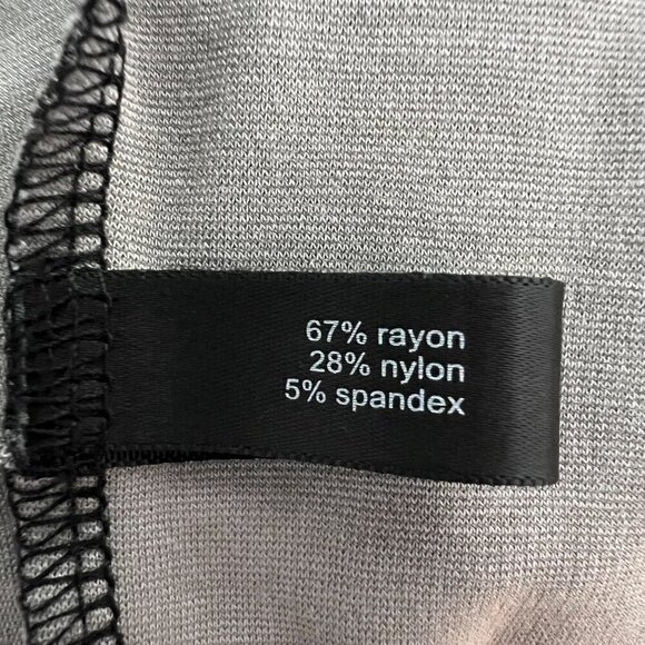 The Limited Womens 3/4 Sleeve Gray/Black Leopard Print Bodycon Dress Sz 10 Zip - Picture 9 of 9